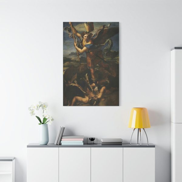 Le Grand Saint Michel War in Heaven by Raffaello Sanzio Standard Canvas