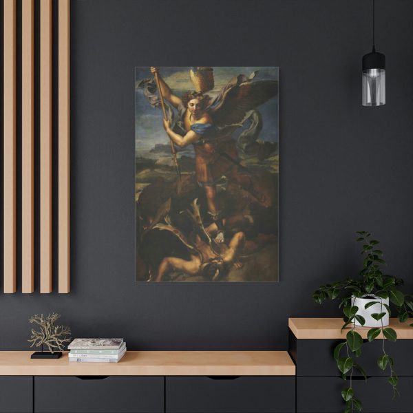 Le Grand Saint Michel War in Heaven by Raffaello Sanzio Standard Canvas