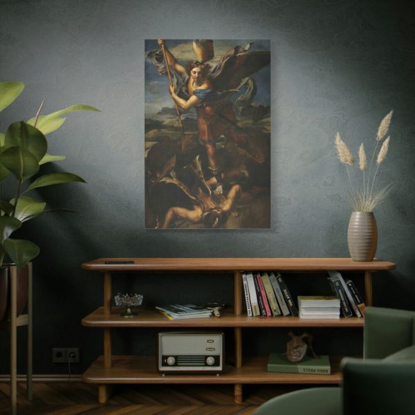 Le Grand Saint Michel War in Heaven by Raffaello Sanzio Standard Canvas