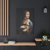 Lady with an Ermine by Leonardo da Vinci Standard Canvas