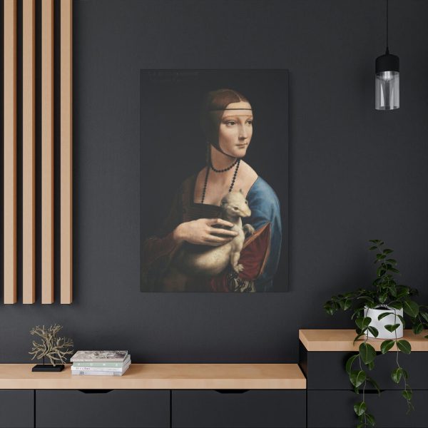 Lady with an Ermine by Leonardo da Vinci Standard Canvas