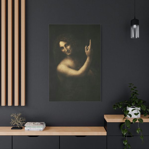 91655-33.jpg Saint John the Baptist by Leonardo da Vinci Standard Canvas