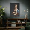 Lady with an Ermine by Leonardo da Vinci Standard Canvas