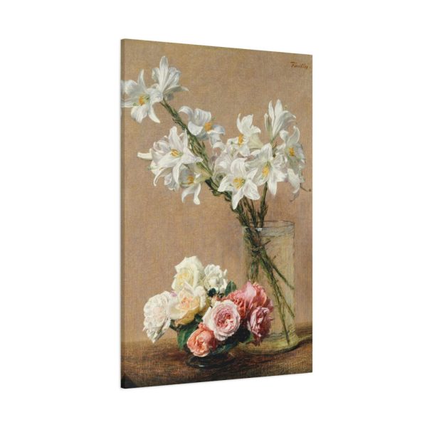91655-5.jpg Roses and Lilies by Henri Fantin–Latour Standard Canvas