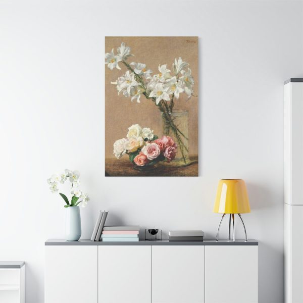 91655-7.jpg Roses and Lilies by Henri Fantin–Latour Standard Canvas