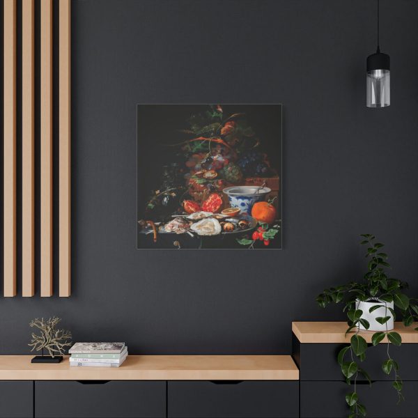 91663-13.jpg Fruits and Oysters by Abraham Mignon Standard Canvas