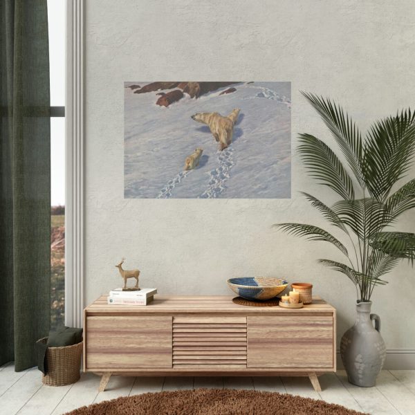 Eisbaren Familie by Richard Friese Poster