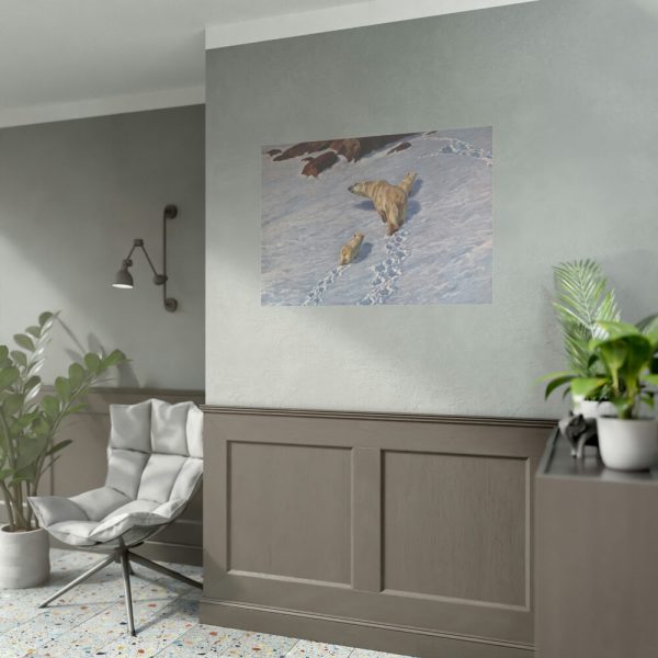Eisbaren Familie by Richard Friese Poster