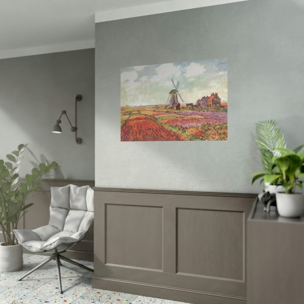 Tulip Fields by Claude Monet Poster