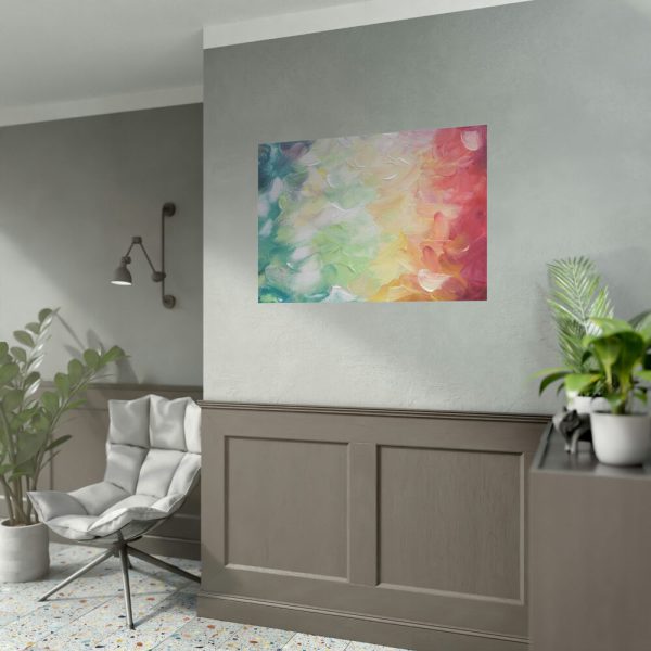 Abstract Colorful Painting Background Poster