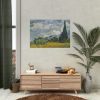 92408-4.jpg Wheat Field with Cypresses by Vincent van Gogh Poster