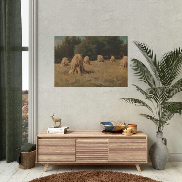 92408-43.jpg Stacks of Rye by Hjalmar Munsterhjelm Poster