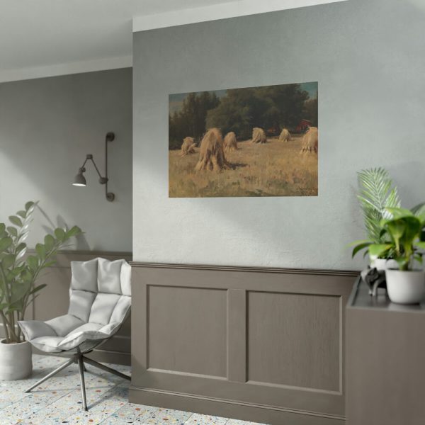 92408-44.jpg Stacks of Rye by Hjalmar Munsterhjelm Poster