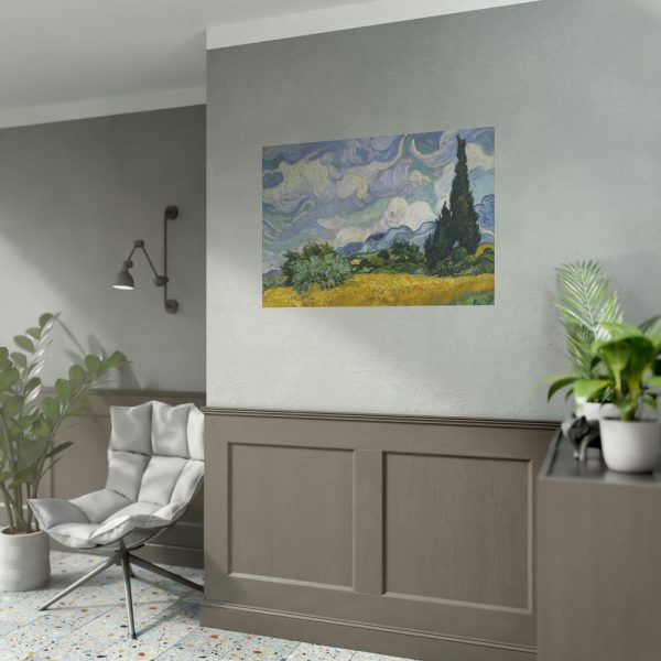 92408-5.jpg Wheat Field with Cypresses by Vincent van Gogh Poster