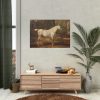 92408-7.jpg Grey Arabian Stallion by James Ward Poster