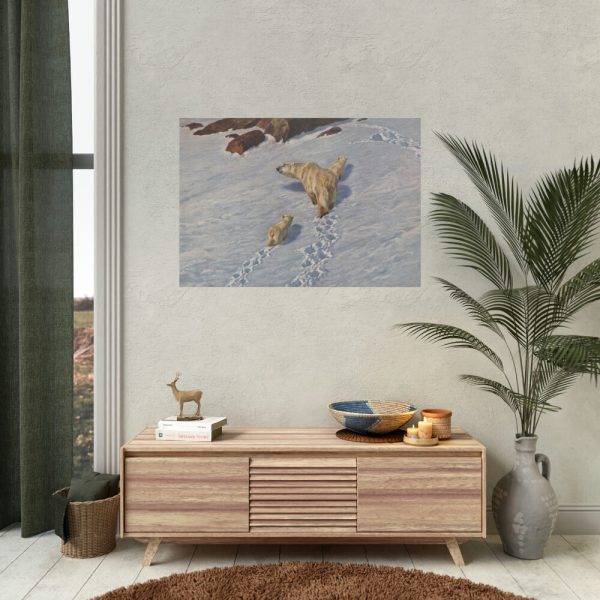 Eisbaren Familie by Richard Friese Poster