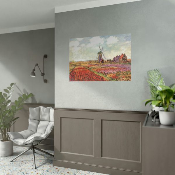 Tulip Fields by Claude Monet Poster
