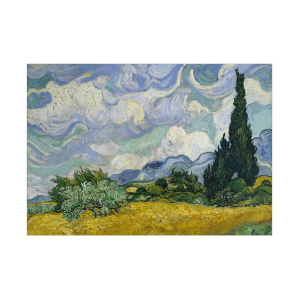 92409-3.jpg Wheat Field with Cypresses by Vincent van Gogh Poster