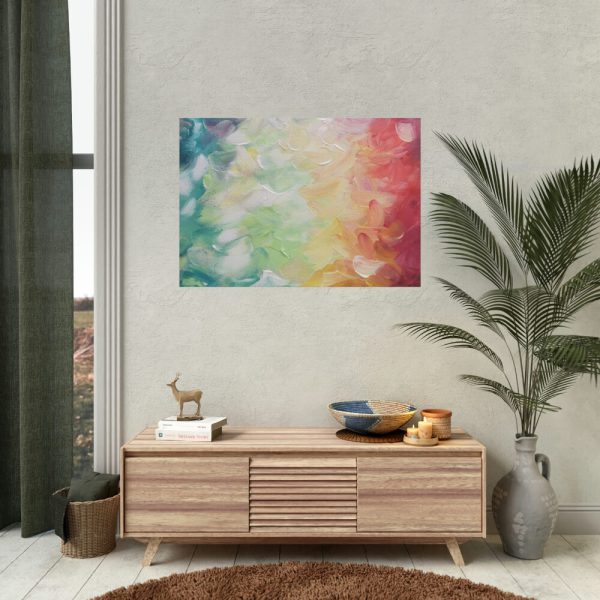 Abstract Colorful Painting Background Poster
