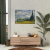 92409-4.jpg Wheat Field with Cypresses by Vincent van Gogh Poster