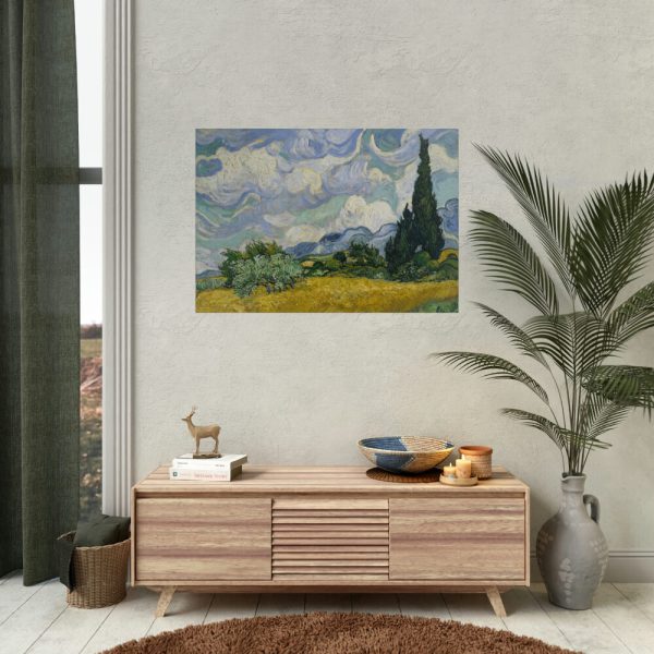 92409-4.jpg Wheat Field with Cypresses by Vincent van Gogh Poster