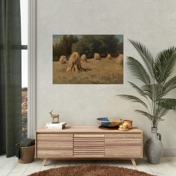 92409-43.jpg Stacks of Rye by Hjalmar Munsterhjelm Poster