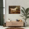 92409-7.jpg Grey Arabian Stallion by James Ward Poster