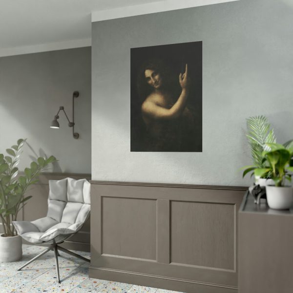 92410-20.jpg Saint John the Baptist by Leonardo da Vinci Poster