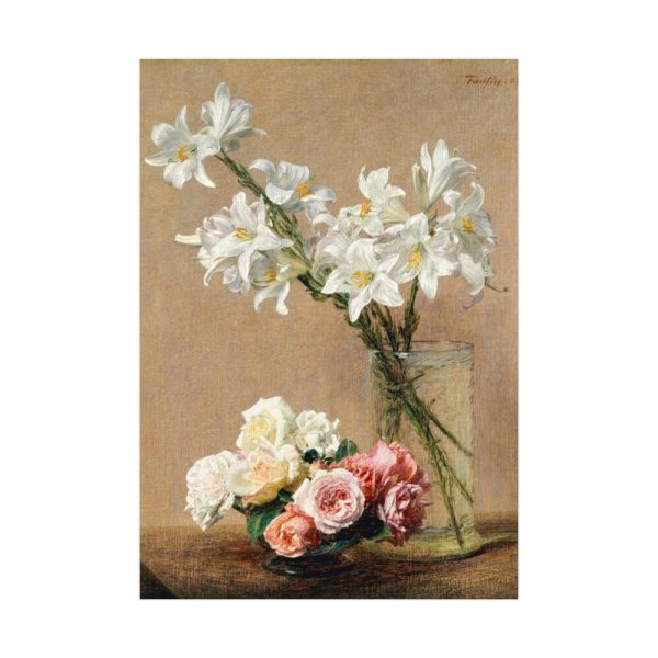 92410-3.jpg Roses and Lilies by Henri Fantin–Latour Poster