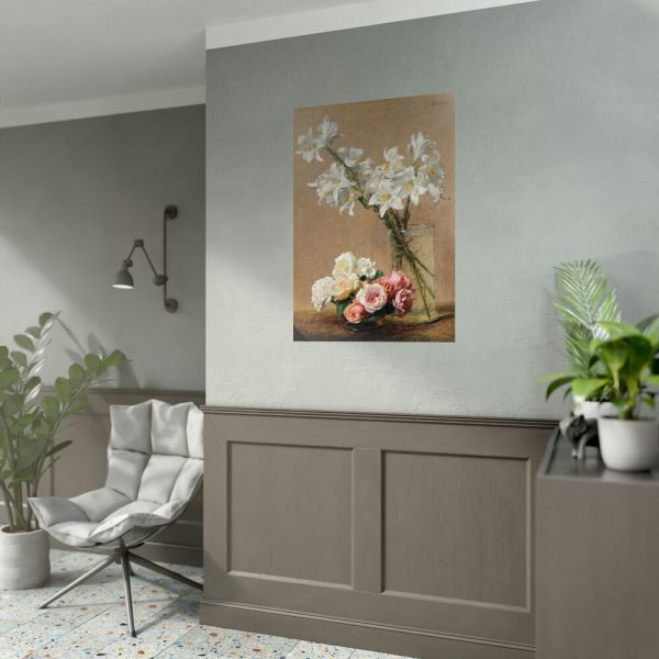 92411-5.jpg Roses and Lilies by Henri Fantin–Latour Poster