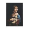Lady with an Ermine by Leonardo da Vinci Framed Poster