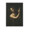 Saint John the Baptist by Leonardo da Vinci Framed Poster