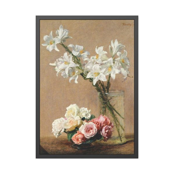 93830-4.jpg Roses and Lilies by Henri Fantin–Latour Framed Poster