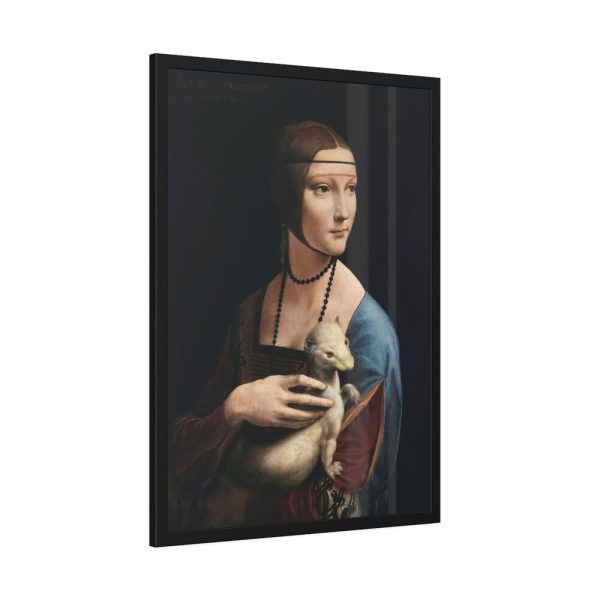 Lady with an Ermine by Leonardo da Vinci Framed Poster