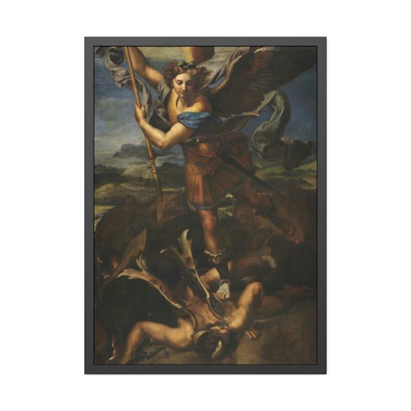Le Grand Saint Michel War in Heaven by Raffaello Sanzio Framed Posters