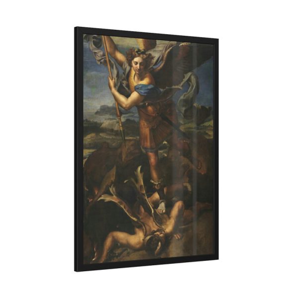 Le Grand Saint Michel War in Heaven by Raffaello Sanzio Framed Posters
