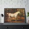 93854-11.jpg Grey Arabian Stallion by James Ward Framed Poster