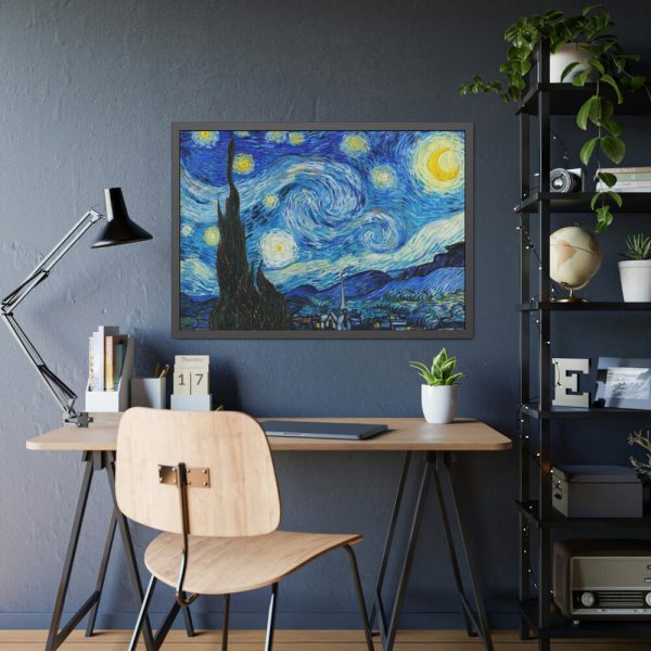 93854-2.jpg The Starry Night by Vincent van Gogh Framed Poster