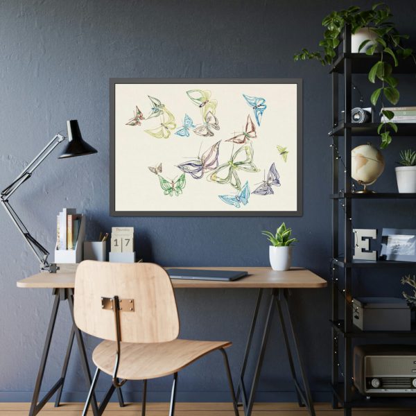 93854-50.jpg Vintage Butterfly Framed Poster