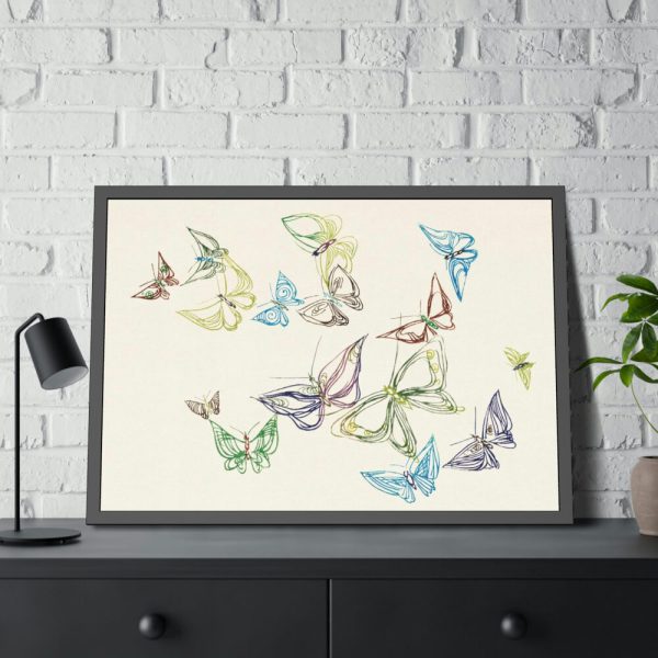 93854-51.jpg Vintage Butterfly Framed Poster