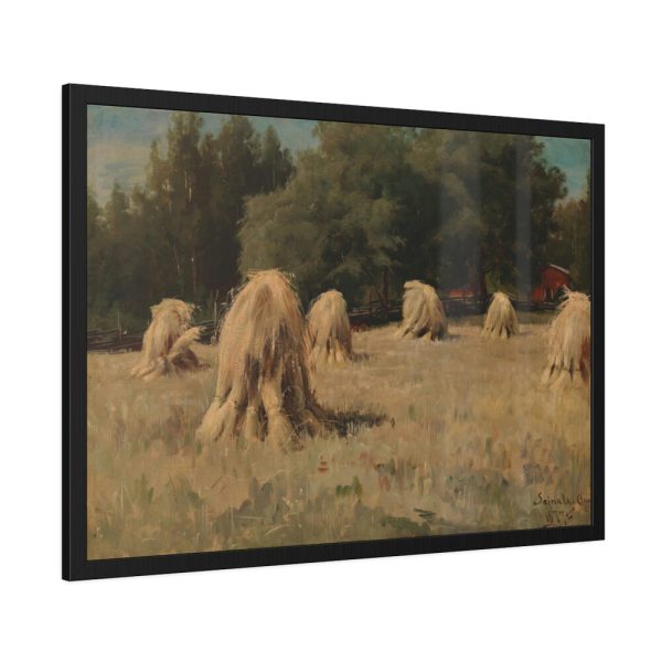 93854-57.jpg Stacks of Rye by Hjalmar Munsterhjelm Framed Poster