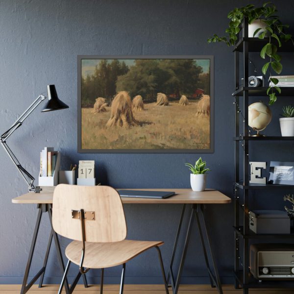 93854-58.jpg Stacks of Rye by Hjalmar Munsterhjelm Framed Poster
