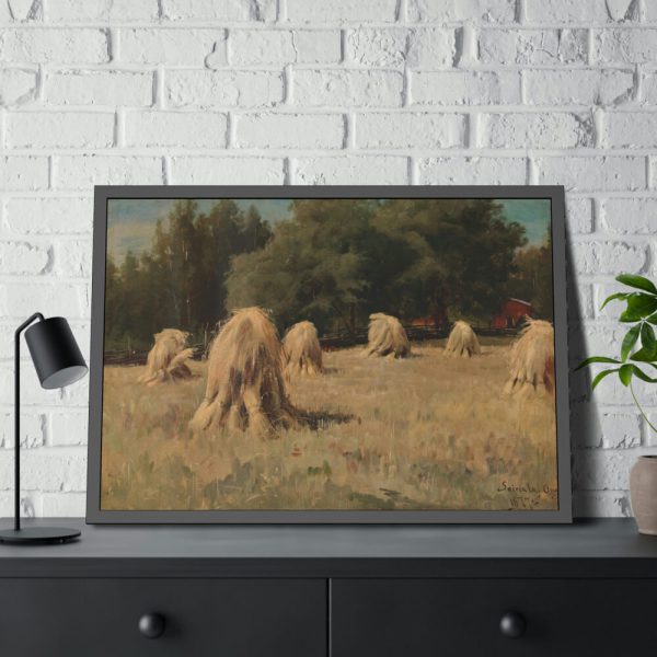93854-59.jpg Stacks of Rye by Hjalmar Munsterhjelm Framed Poster