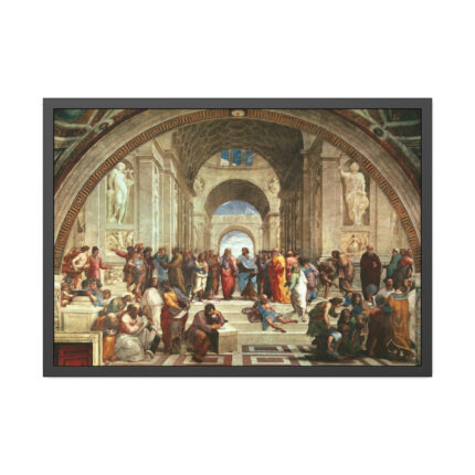 The School of Athens by Stanze di Raffaello Framed Posters
