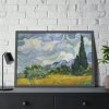 93854-7.jpg Wheat Field with Cypresses by Vincent van Gogh Framed Poster