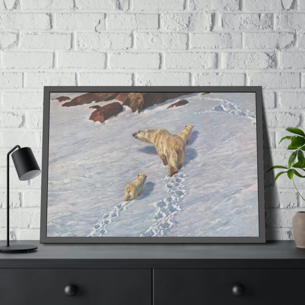 93855-15.jpg Eisbaren Familie by Richard Friese Framed Poster