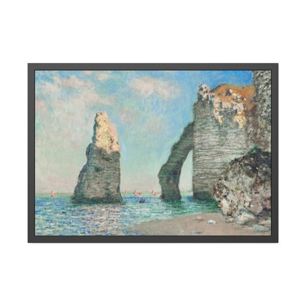 The Cliffs at Étretat by Claude Monet Framed Poster