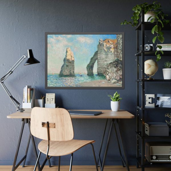 The Cliffs at Étretat by Claude Monet Framed Poster