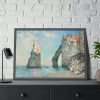 The Cliffs at Étretat by Claude Monet Framed Poster