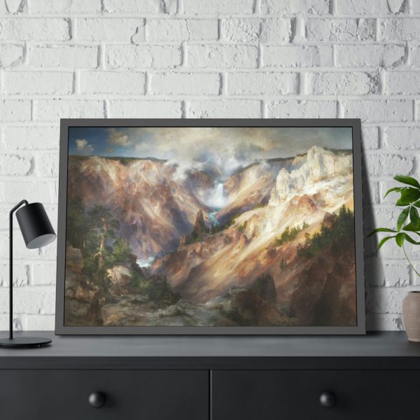 93855-27.jpg Grand Canyon of the Yellowstone by Thomas Moran Framed Poster